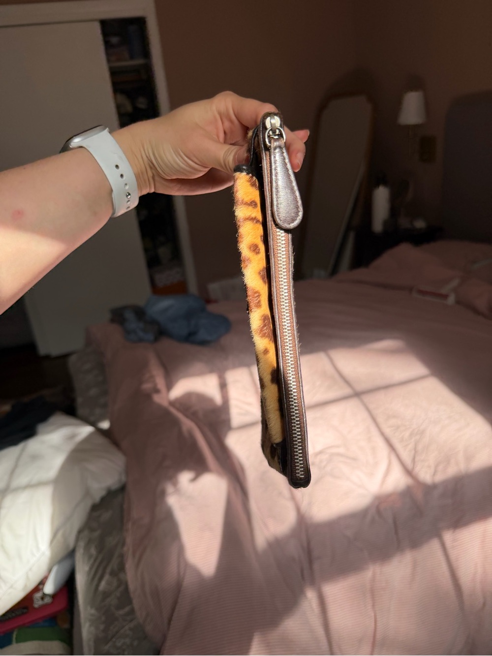 Christian Dior Leopard Print Ponyhair (Calfhair) Clutch - Picture 6 of 11